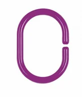 Zasłony prysznicowe - Spirella spirella 1009732 pierścieni do zasłony prysznicowej C-Minor Clear-PINK 12 szt. (10.09732) - miniaturka - grafika 1