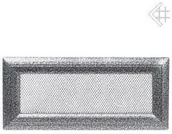 Akcesoria kominkowe - Kratki.pl Kratka kominkowa malowana OSKAR czarno-srebrna 11x32 6674-898A9_201302 - miniaturka - grafika 1