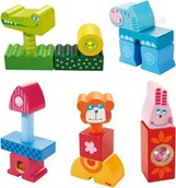 Klocki - Haba Kolorowe Klocki Zoolino 2385 - miniaturka - grafika 1