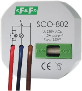 F&F Ściemniacz oświetlenia 230V AC do puszki podtynkowej SCO-802 - Wyłączniki światła i elektryczne - miniaturka - grafika 3