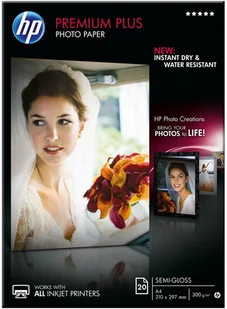 HP Premium Plus Satin Matt Papier fotograficzny papier 280g/A4 20 CR673A - Papier do drukarek - miniaturka - grafika 2