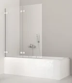 Parawany nawannowe - Radaway Arta Pnd parawan nawannowy 130cm lewy szkło przejrzyste 210213-01L - miniaturka - grafika 1