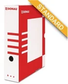 Pudła i kartony archiwizacyjne - Donau BIELLA Pudło archiwizacyjne 80 mm czerwone DN308-3 - miniaturka - grafika 1