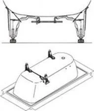 Roca Nogi metalowe do wanien stalowych A291021000 - Nogi i stelaże do wanien - miniaturka - grafika 2