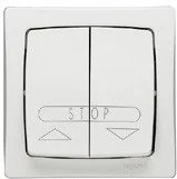 Wyłączniki światła i elektryczne - Legrand 086010 OTEO STEROW. ROLETAMI - Przycisk - miniaturka - grafika 1