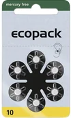 Baterie i akcesoria - ecopack Ogniwo guzikowe ZA 10 cynkowo-powietrzne ecopack ECO10 95 mAh 1.4 V 6 szt - miniaturka - grafika 1