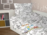 Pościel dla dzieci - Greno Pościel do Kolorowania Boy + Mazaki 5905164102704 - miniaturka - grafika 1