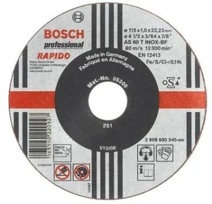 Bosch tarcza tnąca Rapido AS 60 T BF 115x1mm - Tarcze do pił - miniaturka - grafika 4