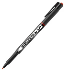 Kamet Marker Suchościeralny CD 1.00mm czarny okrągły K100 KM5427 - Markery do tablic - miniaturka - grafika 2