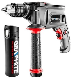 Graphite Wiertarka udarowa 650W uchwyt kluczykowy 13mm + termos (58G716-PSG) - Wiertarki - miniaturka - grafika 2