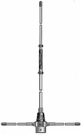 Anteny FM - Sirio GP6-E antena bazowa VHF 2*5/8 fali długość 306cm (aluminiowa) GP6E - miniaturka - grafika 1