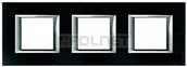 Klawisze i ramki - Bticino Ramka prostokątna szkło pozioma 2+2+2 moduły - Btcino Axolute HA4802M3HV - miniaturka - grafika 1