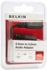 Złącza, przejściówki, adaptery - Belkin Adapter Jack 2.5mm wtyk - Jack 3.5mm gniazdo - miniaturka - grafika 1