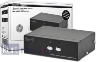Digitus PRZEŁĄCZNIK VGA 2xPC, 1xMONITOR (DS-44100-1) - Przełączniki KVM - miniaturka - grafika 4