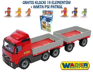 Wader QT Volvo z burtami i pzyczepą - Samochody i pojazdy dla dzieci - miniaturka - grafika 6