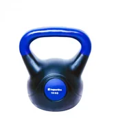 Kettlebell - InSportLine Hantla bitumiczna Kettlebell Dark 16 kg 10742 - miniaturka - grafika 1