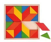 Układanki dla dzieci - Bigjigs Toys Ltd Geometryczna układanka - 72920803748ZA - miniaturka - grafika 1