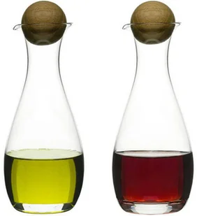 Sagaform SZKLANA KARAFKA Z DĘBOWYM KORKIEM DO OCTU I OLIWY 0,3 L L NATURE 2 SZT FREEFORM SF-5015337 - Karafki - miniaturka - grafika 5