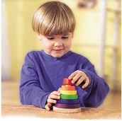 Klocki - Haba Klocki Tęczowa wieża - miniaturka - grafika 1