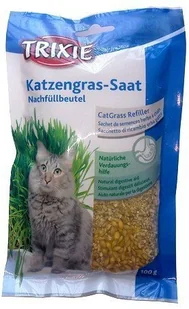 Trixie , Trawa Dla Kotów W Nasionach - 3 X 100 G - Suplementy i witaminy dla kotów - miniaturka - grafika 2