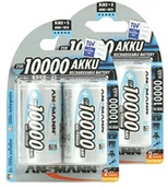 Ładowarki i akumulatory - ANSMANN Ansmann Mono D 10000 5030642 akumulator do aparatów cyfrowych 4-szt. paczka srebrny/czarny 5030642-590 - miniaturka - grafika 1