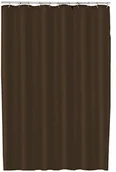 Zasłony prysznicowe - MSV 140774 do zasłony prysznicowej poliester + tworzywo sztuczne polipropylenu Czekolada 180 x 200 x 0,1 cm  12 pierścieni (1358/140774) - miniaturka - grafika 1