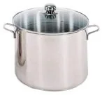 Rondle - Krüger Karl  Jumbotopf garnek ze szklaną pokrywką, dostępny w różnych rozmiarach, stal szlachetna, 14 l 72727 - miniaturka - grafika 1