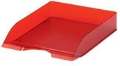 Półki na dokumenty - Durable Szuflada na dokumenty BASIC A4 czerwona transparentna - miniaturka - grafika 1