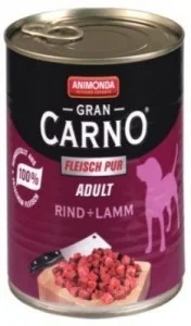 Animonda GranCarno Dorosłe Wołowina + Jagnięcina 400g 1110 - Mokra karma dla psów - miniaturka - grafika 3