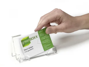 Durable Wizytownik stojący Acrylic Business Card Dispenser 50 przeźroczysty 2414 - Wizytowniki - miniaturka - grafika 3