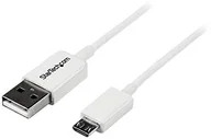 Kable USB - StarTech . com 50 cm USB 2.0 A do kabla micro USB B  USB A/Micro B kabel do transmisji danych/kabel przyłączeniowy  biały - miniaturka - grafika 1