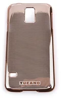 Etui i futerały do telefonów - Tucano Plissé Snap pokrowiec na Samsung Galaxy S5 złota - miniaturka - grafika 1