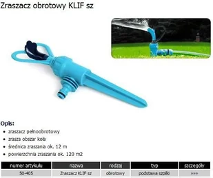 Cellfast Zraszacz obrotowy szpilka Klif - Węże ogrodowe i zraszacze - miniaturka - grafika 2