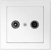 Gniazdka elektryczne - Timex Gniazdo RTV końcowe podtynkowe 6 dB Jowisz GAP-JW/K - miniaturka - grafika 1