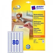 Etykiety do drukarek - Avery Etykiety uniwersalne Zweckform usuwalne 35,6 x 16,9 mm, 2000 etykiet - miniaturka - grafika 1