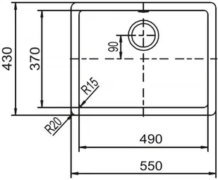 Schock Quadro N-100 Alpina - Zlewozmywaki - miniaturka - grafika 2