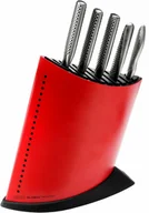 Noże kuchenne - Global Komplet 5 noży w czerwonym bloku GKB-52CR | - miniaturka - grafika 1