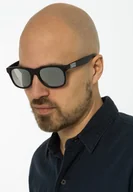 Okulary przeciwsłoneczne - Vans SPICOLI Okulary przeciwsłoneczne matte black/silver mirror - miniaturka - grafika 1