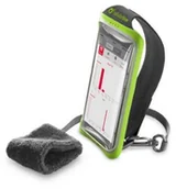 Etui i futerały do telefonów - Cellular Line Etui Handband Czarno-zielony - miniaturka - grafika 1