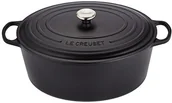Naczynia żaroodporne - Le Creuset Signature brytfanna, odporna na zarysowania, owalna, czarny, 40 cm 21178400000430 - miniaturka - grafika 1