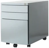 Inne meble biurowe - Unique kontener RP-01S srebrny 3 szuflady - miniaturka - grafika 1