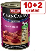 Mokra karma dla psów - Animonda 10 + 2 gratis! Pakiet GranCarno Original 12 x 400g Pakiet 1 - miniaturka - grafika 1