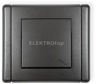 Wyłączniki światła i elektryczne - Karlik Łącznik schodowy grafitowy 11FWP-3 - miniaturka - grafika 1