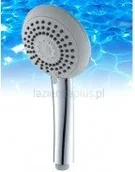 Słuchawki prysznicowe - Omnires Rączka prysznicowa 3-funkcyjna Abe-R ABER - miniaturka - grafika 1