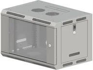 Szafy rack - Aicom A-LAN Szafa wisząca 6U 600x600 SW-6U-600-600-N SW-6U-600-600-N-DSJ-OP-RP-B - miniaturka - grafika 1