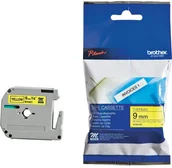 Etykiety do drukarek - Brother Taśma do nadruku MK621BZ 9 mm x 8 m Kolor taśmy żółty Kolor nadruku czarny - miniaturka - grafika 1