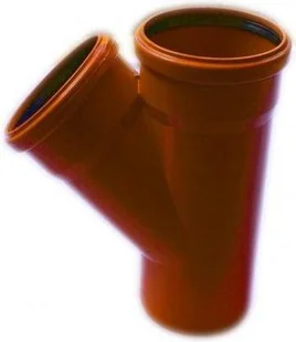 Poliplast Trójnik kanalizacji zewnętrznej KZ 110 X 110 / 45° - Odwodnienia, kanały i akcesoria - miniaturka - grafika 2