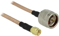 Kable - Delock Antena WiFi Kabel [1x złącze męskie N 1x złącze męskie SMA] 1 m przezroczysty - miniaturka - grafika 1