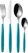 Zestawy sztućców - Guzzini Komplet sztućców My Fusion 24 el. niebieskie 110700138 - miniaturka - grafika 1