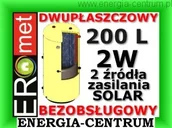 Zasobniki i wymienniki - Ermet 200 L 2W PIONOWY DWUPŁASZCZOWY SUROWY WYMIENNIK SOLAR do CWU BEZOBSŁUGOWY BOJLER !!WYSYŁKA GRATIS!! DPWSto - C.O.Sol. 200L - miniaturka - grafika 1
